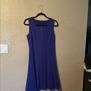 Elegant Blue Sleeveless Dress
